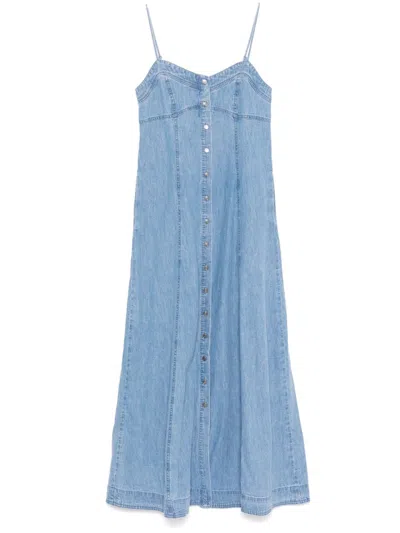 Free People Just Jill Dress In Blue