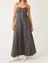 Free People Just Jill Maxi In Black Pearl In Black