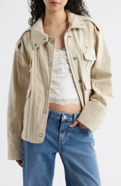 Free People Kali Utility Jacket In Nude