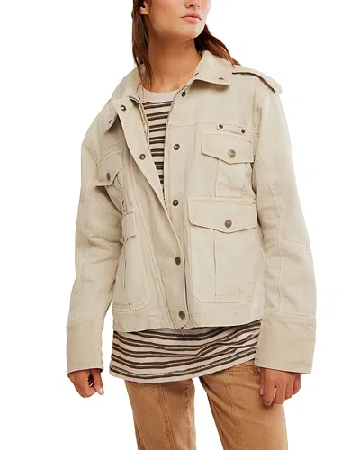 Free People Kali Washed Jacket In Neutral