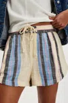 Free People Kalli Board Shorts In Sand Combo In Blue