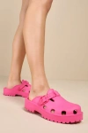 Free People Karlie Buckle Clog In Pink