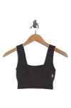 Free People Karma Square Neck Sports Bra In Gray