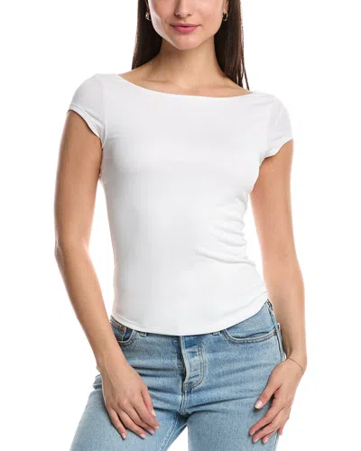 Free People Katie Knit T-shirt In Ivory