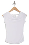 Free People Katie Tie Back Cowl Neck Knit Top In Ivory
