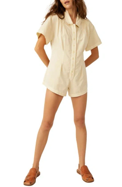 Free People Keep It Crisp Romper In Tofu