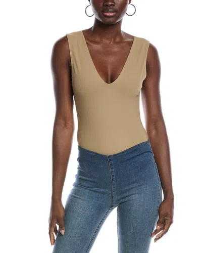 Free People Keep It Sleek Bodysuit In Brown