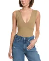 Free People Keep It Sleek Bodysuit In Green