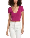 Free People Keep Me Warm Crop Top In Fuschia Festival In Pink