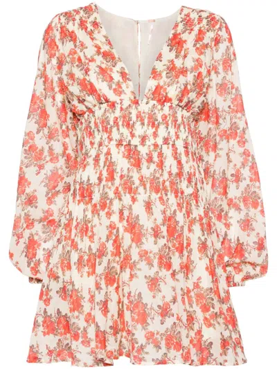 Free People Keep You Mini Dress In Neutrals