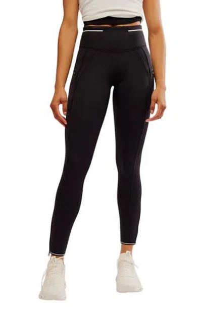 FREE PEOPLE FREE PEOPLE KEEPIN' COZY FLEECE LINED ZIP HEM LEGGINGS
