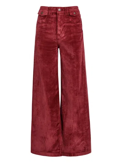 Free People Kellee Corduroy Trousers In Brown