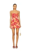 Free People Kerri Stretch Cotton Minidress In Multi