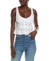 Free People Kianna Eyelet Tank In White