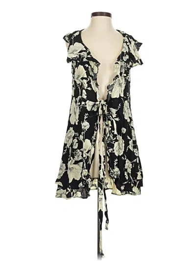 Pre-owned Free People Kimono In Black