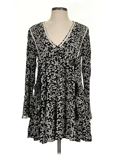 Pre-owned Free People Kimono In Black
