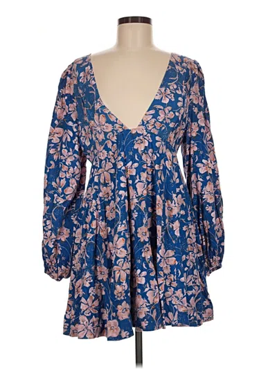 Pre-owned Free People Kimono In Blue