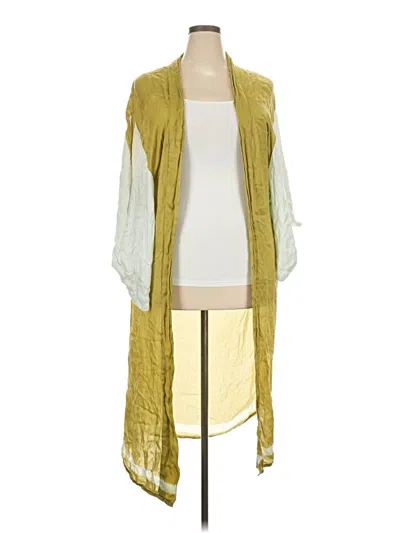 Pre-owned Free People Kimono In Gold