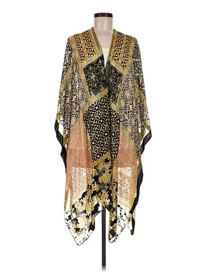 Pre-owned Free People Kimono In Gold