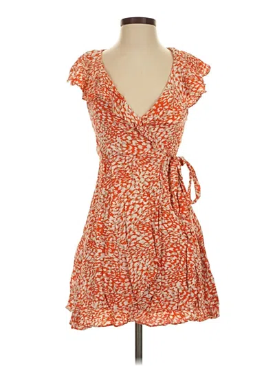 Pre-owned Free People Kimono In Orange