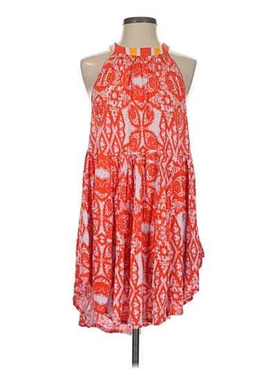 Pre-owned Free People Kimono In Orange