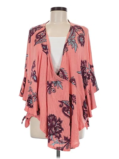 Pre-owned Free People Kimono In Pink