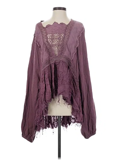 Pre-owned Free People Kimono In Purple