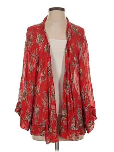 Pre-owned Free People Kimono In Red