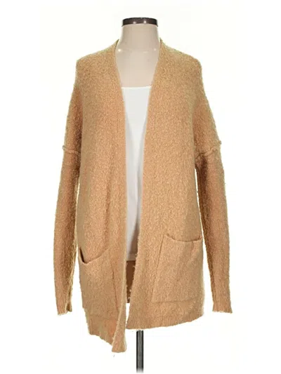 Pre-owned Free People Kimono In Tan