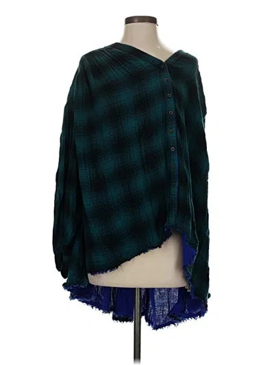 Pre-owned Free People Kimono In Teal