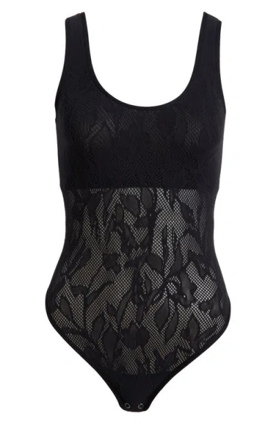 Free People Lace Bodysuit In Black