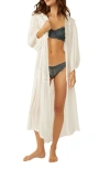 FREE PEOPLE LACE CLIP DOT ROBE