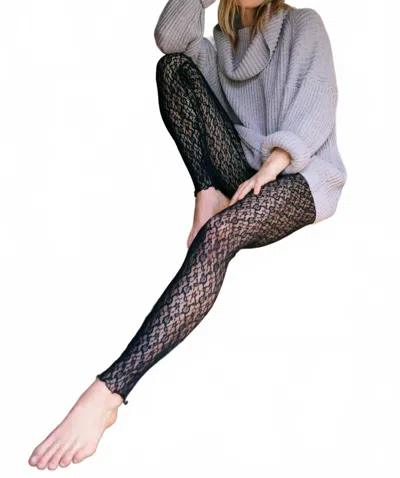 Free People Lace Leggings In Black