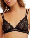 Free People X Intimately Fp Lace Lover Bralette In Black