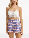 Free People Lace Open-back Top In White