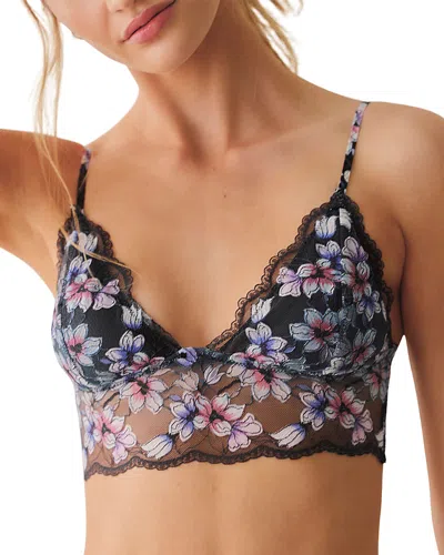 Free People Lace Underwire Bralette In Black
