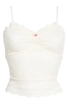 Free People Lacey Essential Crop Camisole In White