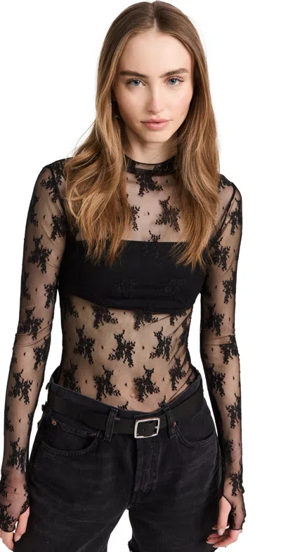 Free People Lady Lux Layering Top In Black