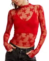Free People Lady Lux Layering Top In Red Racer