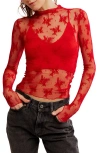 Free People Lady Lux Layering Top In Red Racer