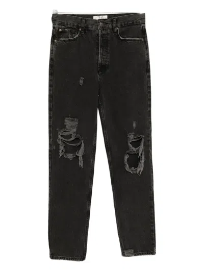 Free People Lasso Cotton Jeans In Black