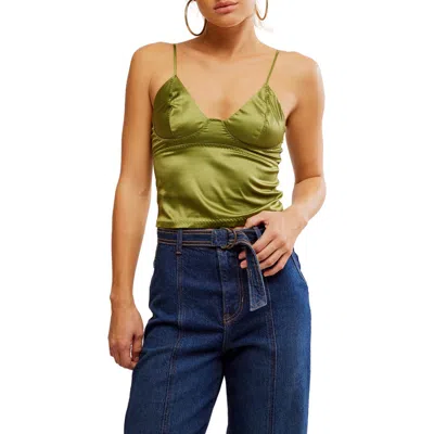 FREE PEOPLE FREE PEOPLE LAST CALL STRAPPY SATIN CAMISOLE