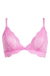 Free People Last Dance Lace Bralette In Hot Pink