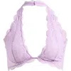 Free People Last Dance Lace Halter Bra In Orchid Bloom