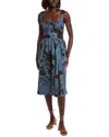 Free People Laters Baby Midi Dress In Blue