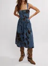 Free People Laters Baby Midi Dress In Storm Combo