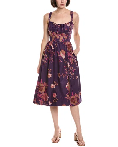 FREE PEOPLE FREE PEOPLE LATERS BABY MIDI DRESS