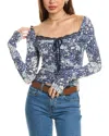 Free People Layer It On Me Top In Blue
