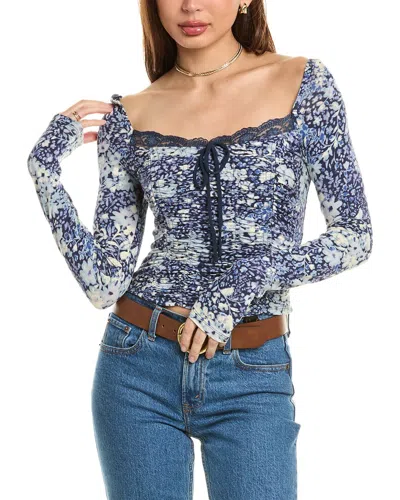 Free People Layer It On Me Top In Blue