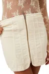 Free People Layla Cord Mini Skirt In Cheesecake In Multi